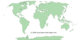 Printable green-transparent blank outline world map C4