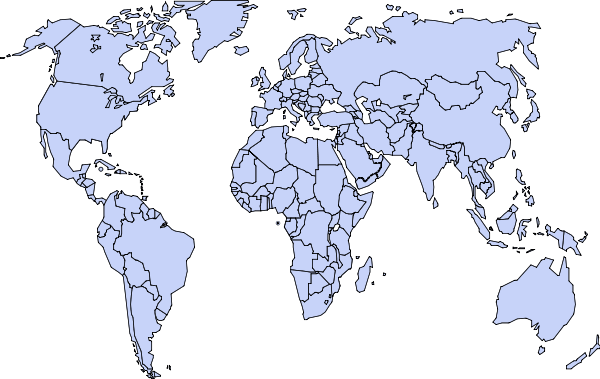 Source of the political world map